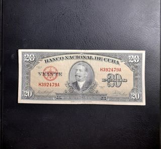 🇨🇺 Billete 20 Pesos Cuba 1958