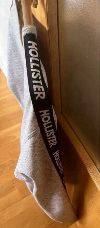 Sudadera Hollister Gris Talla L