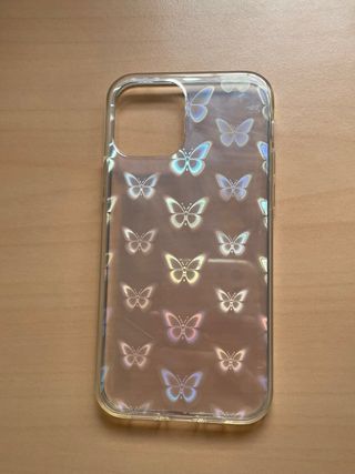 Funda iPhone 12 Mariposas Holográficas