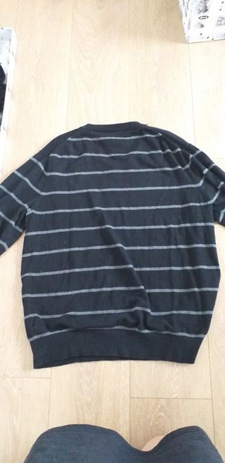 Jersey Tommy Hilfiger Rayas Gris Negro