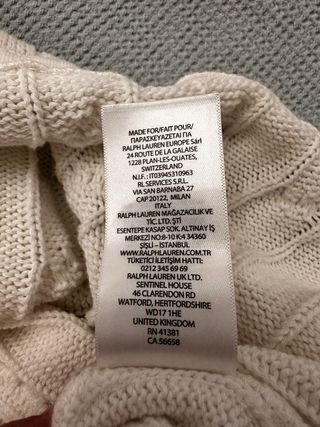 Vestido Polo Ralph Lauren punto XS