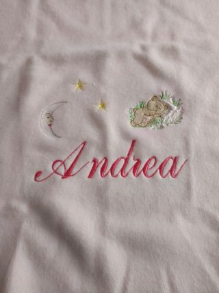Manta de bebé personalizada con nombre