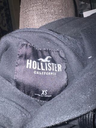 Sudadera Hollister Negra Talla XS