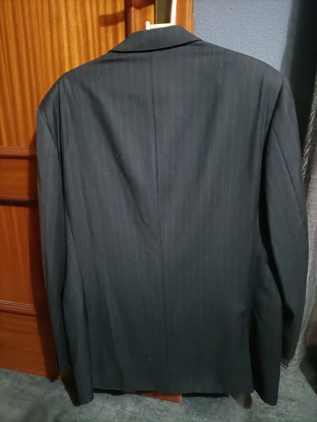 Americana Canali Hombre Talla 54 Negra