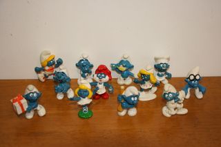 Lote 12 Smurfs Schleich