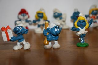 Lote 12 Smurfs Schleich