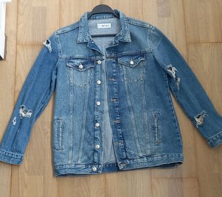 Cazadora Vaquera Oversize Mango Talla S