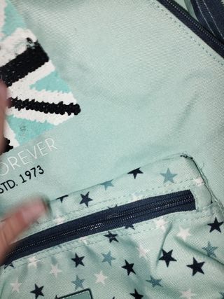 Mochila Pepe Jeans Union Jack lentejuelas