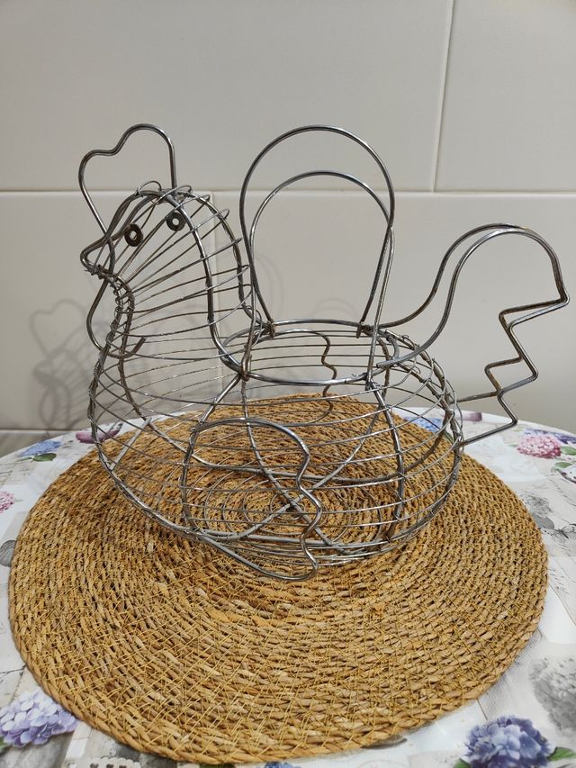 Huevera Gallina Acero Inoxidable