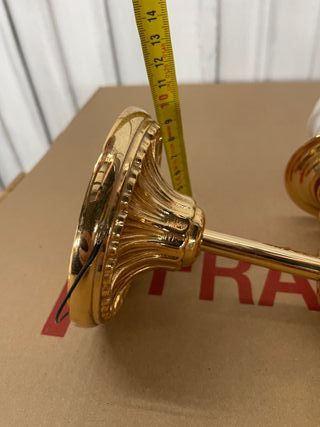 Appliques in metallo dorato e bianco