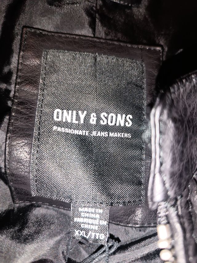 Casaco de Motociclista masculino ONLY & SONS XXL Polyleather