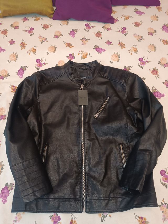 Casaco de Motociclista masculino ONLY & SONS XXL Polyleather