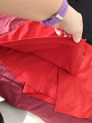Falda pantalón Zara roja