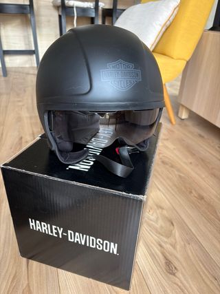 2 CASCOS Harley Davidson Delton Negro Talla XL y S