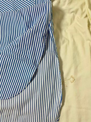 Vestido camisero ZARA rayas azul y blanco T.XS