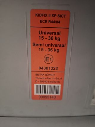 Silla coche Romer Grupo 2/3
