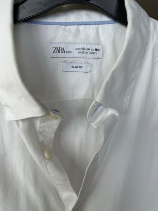 Camisa Zara menino branca