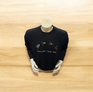 Yatching Club Jersey Lana Vintage Azul Marino 