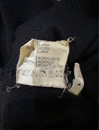 Yatching Club Jersey Lana Vintage Azul Marino 