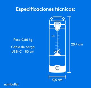 NutriBullet Portátil Batidora Personal