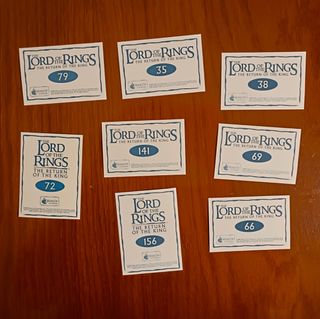 Cromos El Señor de los Anillos