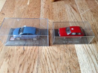 Coches miniatura Seat Ibiza (2). Precio Lote: 10€