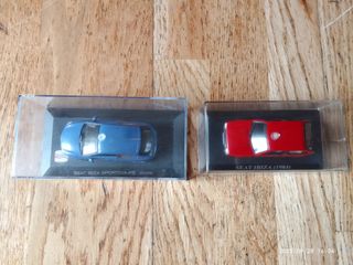 Coches miniatura Seat Ibiza (2). Precio Lote: 10€