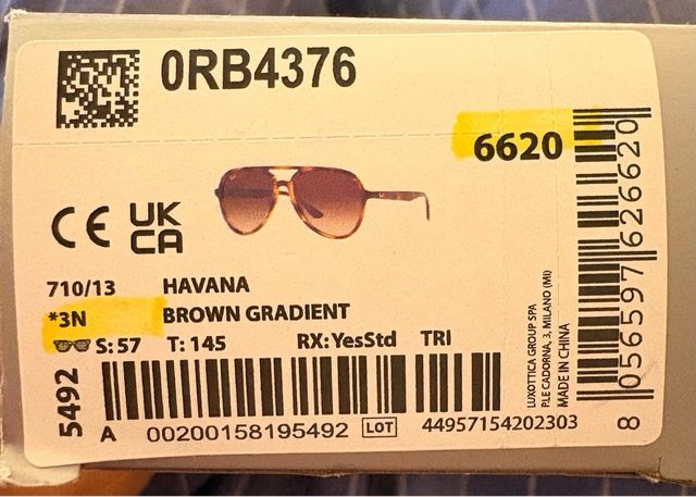 Gafas de sol Ray-Ban Havana Marrón Degradado