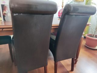 Sillas comedor cuero 