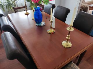 Sillas comedor cuero 