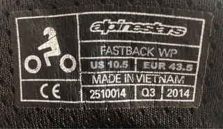 Botas Moto Alpinestars Talla 43.5