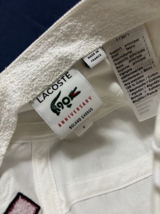 Gorra Lacoste Roland Garros Edición Limitada
