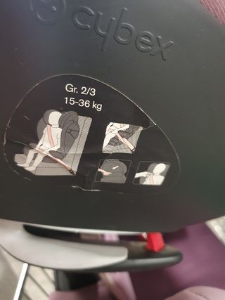 Sillón de coche Cybex con Isofix