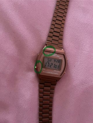 Reloj Casio Digital Oro Rosa