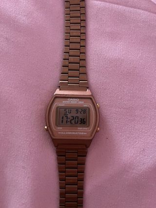 Reloj Casio Digital Oro Rosa