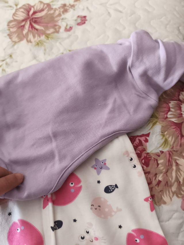 Pijama bebé niña ballenas 74 cm