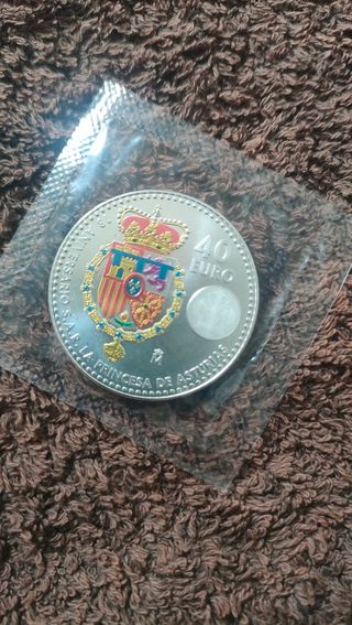 Moneda 40€ 18 Aniversario Princesa Leonor