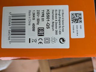 Sierra de calar Black & Decker 400W KS501-QS
