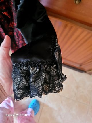 Traje de Baturra niña Negro y Rojo