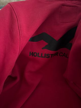 Sudadera Hollister Roja con Capucha