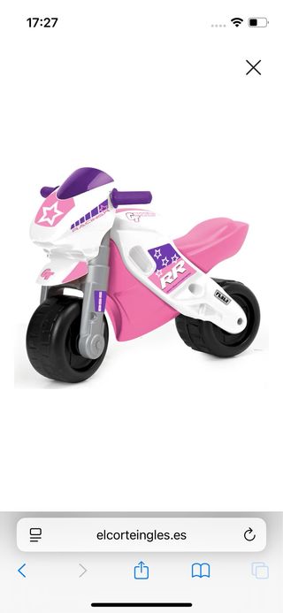 Moto correpasillos grande niña