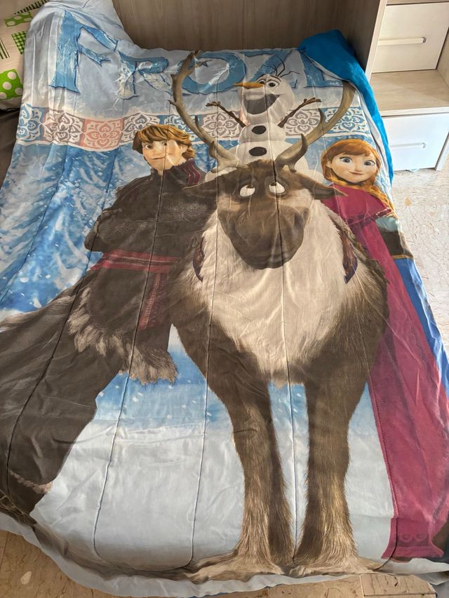 Coperta Frozen Olaf Kristoff Anna