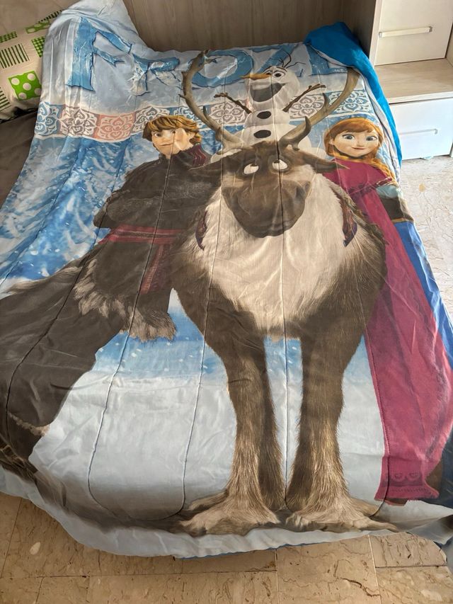 Coperta Frozen Olaf Kristoff Anna