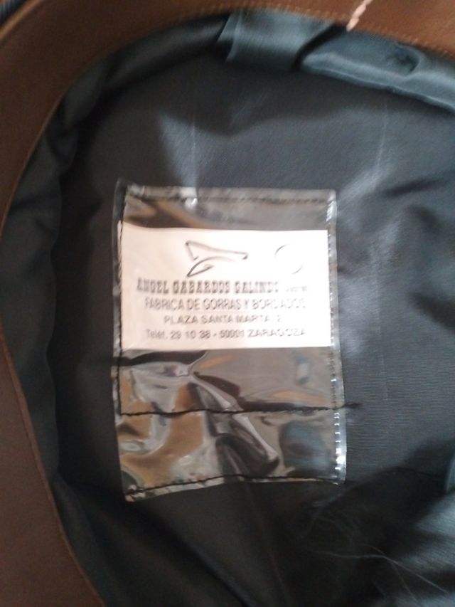 Cappello di gala dei vigili del fuoco di Saragozza