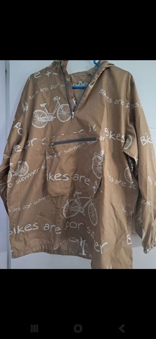 Cortavientos chubasquero estampado bicicletas