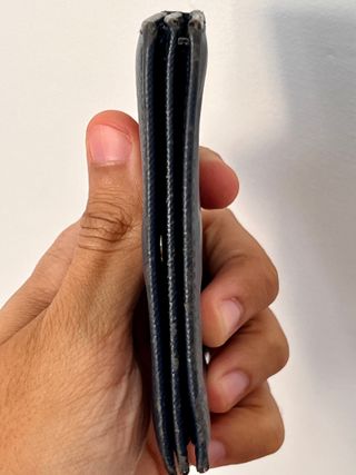 Prada Saffiano Leather Card Holder – Navy Blue