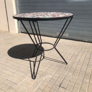 Mesa vintage gresite mosaico cerámica
