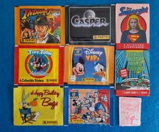 80 sobres cromos 70s, 80s, 90s