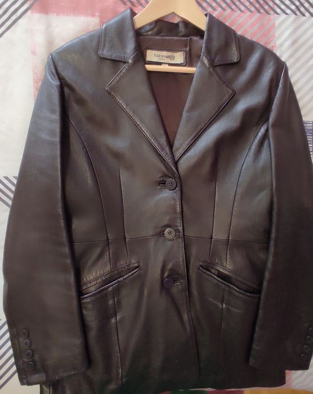 Chaqueta de cuero mujer Marrón formu@ jeans