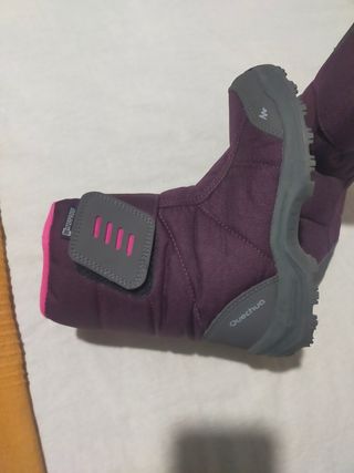 Botas de nieve Quechua mujer o niña rosa y morado